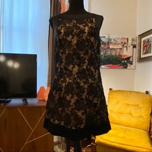 Bebe Nude & Lace Sheath Dress